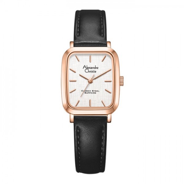 Alexandre Christie AC 8699 Rosegold Black Lady LHLRGSL